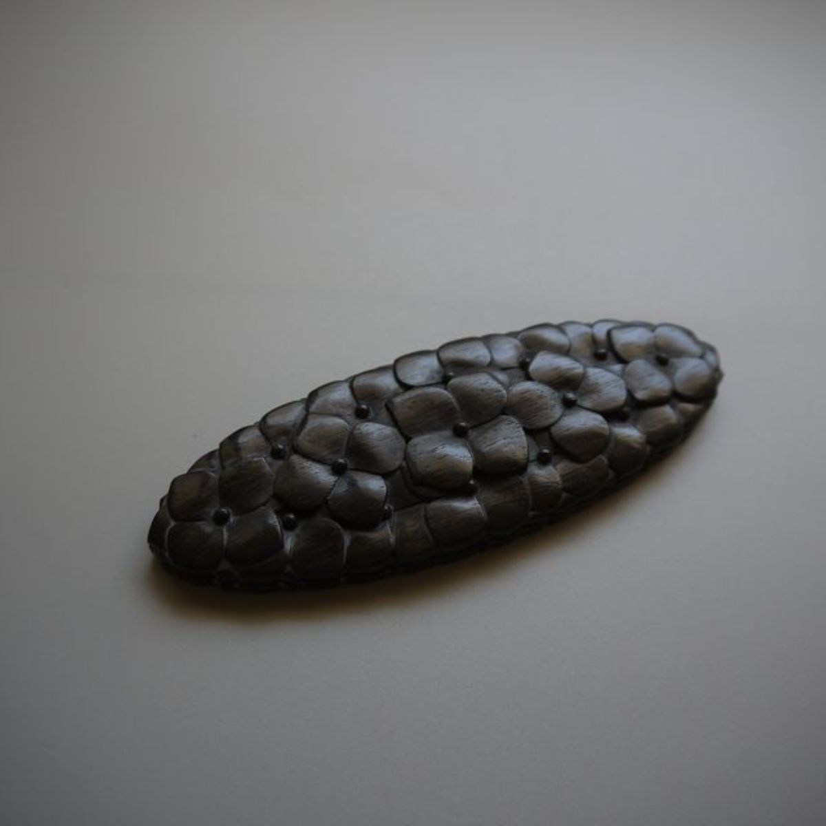 【別発送商品】アジサイカービングプレート　Ebony;