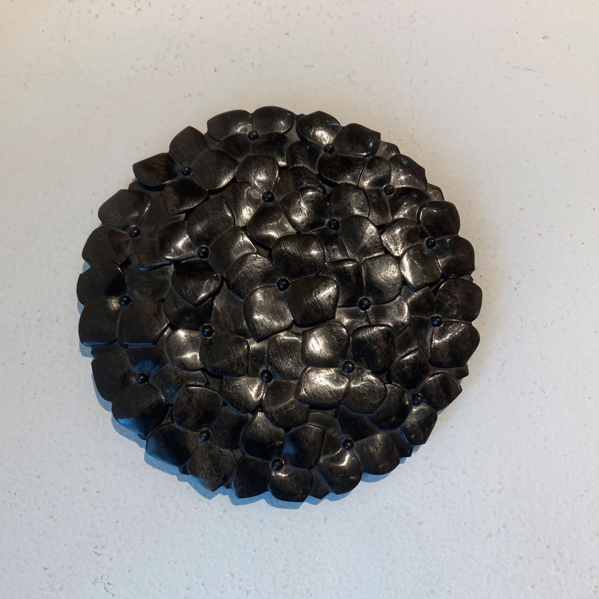 【別発送商品】アジサイカービングプレート　Ebony